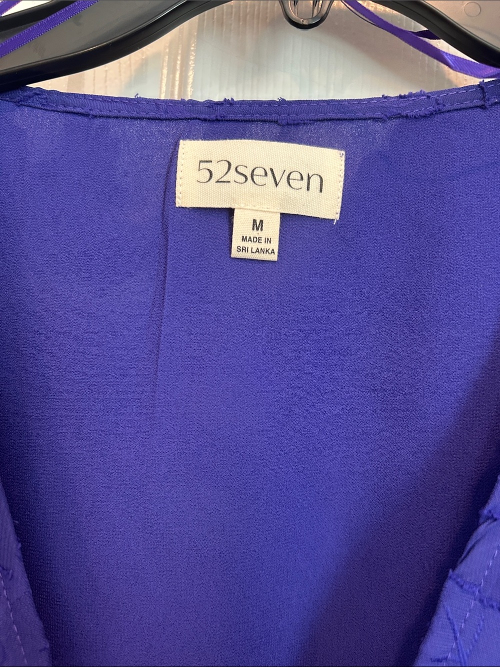 52SEVEN Floral Blouse in Violet Blue - Picture 3 of 10